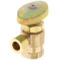 Product Image of 1/2" FIP x 3/8" OD Compression Multi-Turn Angle Stop Valve, Lead Free (Rough Brass)
