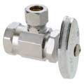 Product Image of 1/2" FIP x 1/4" OD Compression Multi-Turn Angle Stop Valve, Lead Free (Chrome)