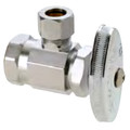 Product Image of 3/8" FIP x 1/2" OD Compression Multi-Turn Angle Stop Valve, Lead Free (Chrome)