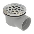 Product Image of 2" PVC Round Side Outlet Shower Drain (Stainless Steel)