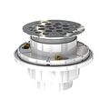 Product Image of 2" Testable PVC Round Shower Drain for Tile Bases (Stainless Steel)