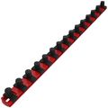 Product Image of 1/2" Drive x 18" Socket Rail, 15 Clips (Red)