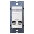 Multi-Technology 180 Degree Vacancy Sensor, Wall Switch w/no Neutral Wire - White