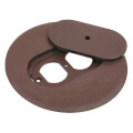 Product Image of 6" Dia. Carpet Plate & Cover for Flush Servce Floor Boxes (Brown)