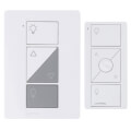 Product Image of Caseta Smart Plug-In Lamp Dimmer Kit, 100W LED Lamp Dimmer and 3-Button with Raise/Lower Pico Smart Remote, P-PKG1P-WH, White