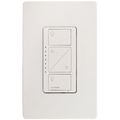 Product Image of Caseta Original Smart Lighting Dimmer Switch and Remote Kit, 150W LED+ Dimmer/3-Button Pico Smart Remote/Claro Wall Plate, P-PKG1W-WH, White