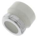 Product Image of 1-1/2" x 1-1/4" PVC DWV Female Trap Adapter w/ Chrome Nut & Washer (Hub x Slip)