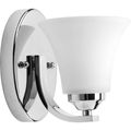 Product Image of Adorn 1 Light Polished Chrome Etched Glass Traditional Bath Vanity Light