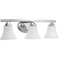 Product Image of Adorn 3 Light Polished Chrome Etched Glass Traditional Bath Vanity Light