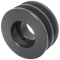 Product Image of 3.35" OD Two Groove Bushing Pulleys for 4L or A Belts and 5L or B Belts