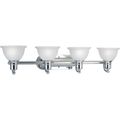 Product Image of Madison 4 Light Polished Chrome Etched Glass Traditional Bath Vanity Light