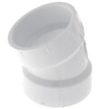 1-1/2" PVC DWV 22.5° Elbow