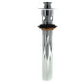 9-1/8" Chrome Plated Lift & Lock Pop-Up Assembly (w/ Overflow Holes)