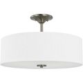 Product Image of Inspire Brushed Nickel 3 Light 18" Semi-Flush Mount