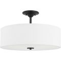 Product Image of Inspire Graphite 3 Light 18" Semi-Flush Mount