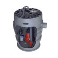 4/10 HP Sewage Pump System w/ ALM-2 - 115v - 2" Discharge - 21" x 30" Basin