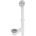 Product Image of 1-1/2" Trip Lever Tubular Bath Waste Kit Chrome Plated w/ 2 Hole Face Plate (PVC), P37509