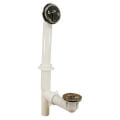 Product Image of 1-1/2" Trip Lever Tubular Bath Waste Kit Satin Nickel w/ 2 Hole Face Plate (PVC)