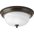 Product Image of 2 Light Dome Glass 13-1/4" Close-to-Ceiling
