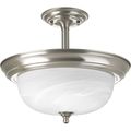 Product Image of 2 Light Dome Glass 13-1/4" Semi Flush Convertible