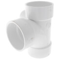 Product Image of 3" PVC DWV Sanitary Tee w/ 1-1/2" Left Side Inlet