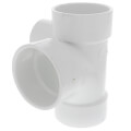 Product Image of 3" PVC DWV Sanitary Tee w/ 2" Left Side Inlet