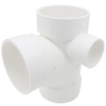 Product Image of 4" PVC DWV Sanitary Tee w/ 2" Right Side Inlet