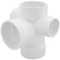 Product Image of 3" PVC DWV Sanitary Tee w/ 2" R and L Side Inlets
