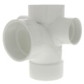 Product Image of 4" PVC DWV Sanitary Tee w/ 2" R and L Side Inlets