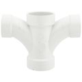 Product Image of 2" x 2" x 1-1/2" x 1-1/2" PVC DWV Double Fixture Fitting