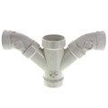 Product Image of 2" x 2" x 1-1/2" x 1-1/2" PVC DWV Double Wye and 45° Elbow Combo