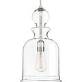 Product Image of Staunton 1 Light Brushed Nickel Clear Glass Global Pendant Light