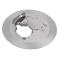 Product Image of 5-3/4" Dia. One-Piece Aluminum Carpet Plate for Flush Service Floor Boxes