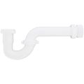 Product Image of 1-1/2" White P-Trap w/ Threaded PVC Adapter and Reversible J-Bend