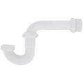 Product Image of 1-1/2" x 1-1/2" Tubular Threaded Adapter, Reversible J-Bend w/ ABS Adapter (White)