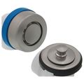 Product Image of True Blue PVC Half Kit w/ Push n' Pull Stopper, Test Kit & Finished Drain Spud (Brushed Nickel)