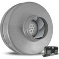 Product Image of Vortex Powerfan 4" Inline Duct Fan w/ Current Sensor (15 to 198 CFM)