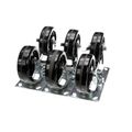 Product Image of Six 6 In Casters (UC2) Plate C, CK8