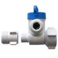 1/2" NPS x 3/8" Female Compression x 3/8" OD Angle Stop Adapter Valve (Conversion Thread)