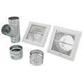 Product Image of Panasonic Installation Kit for In-line Fans & ERVs, 4" Duct Double Inlet with 2 Grilles & Y-Adaptor, PC-NLF04D