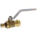Product Image of 1/2" Press x PEX Crimp Brass Ball Valve, 2 Piece Body (Lead Free)