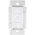 Product Image of Caseta Original Smart Fan Speed Control Switch, 4-Speed, 1.5A Fan, Neutral Required, 120V, PD-FSQN-WH, White