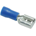 Product Image of 3/16" Tab Blue Push-On Vinyl Insulated FM Disconnect - 16-14 AWG (Blister Pack of 100), PD455612