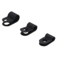 Product Image of Assorted Black Nylon Cable Clamps - 1/8" (7), 3/16" (6), 1/4" (5), PD455614