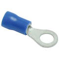 Product Image of #10 Stud Blue Vinyl Insulated Ring Terminal - 16-14 AWG (Blister Pack of 19), PD455618