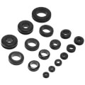 Product Image of Mounting Holes Black Vinyl Grommets (Blister Pack of 15), PD455625