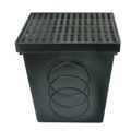 Product Image of 12" x 12" Catch Basin w/ Grate & 2 Seals (Black)