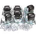 Product Image of Caster Kit, Set of 6, 2-7/8 H, 67062