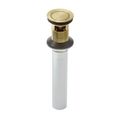 Product Image of Push And Seal All Metal Drain (Brushed Gold) 972-101BG