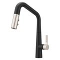 Product Image of Asari 1-Handle Pull-Down Kitchen Faucet (Matte Black and Spot Defense Stainless Steel) GT529-ASRBGS